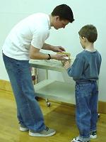 Ryan needed some help with his food...